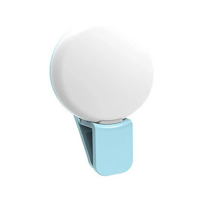 Telefon mobil portabil luminează intermitent Mini LED mic cu trei opriri Cerc pentru iluminare pentru selfie Lampă cu mărgele USB reîncărcabilă