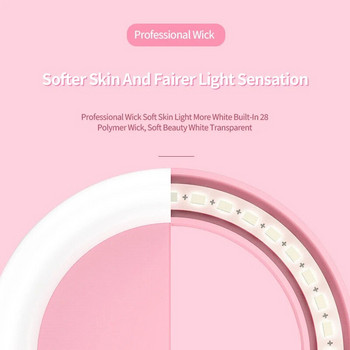 Mini Circular Fill Light Κινητό Τηλέφωνο Λήψη φωτογραφιών Ζωντανή ροή USB φόρτισης Led Selfie Ring Light για iPhone Xiaomi Samsung