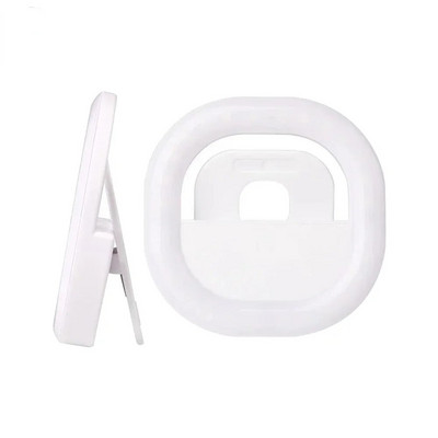 Inel de lumină LED pentru selfie de încărcare USB Lentile pentru telefon mobil Inel pentru lampă LED pentru selfie pentru iPhone Samsung Xiaomi Mini Telefoane Tabletă SelfieLight