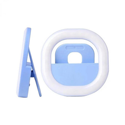 Inel de lumină LED pentru selfie de încărcare USB Lentile pentru telefon mobil Inel pentru lampă LED pentru selfie pentru iPhone Samsung Xiaomi Mini Telefoane Tabletă SelfieLight