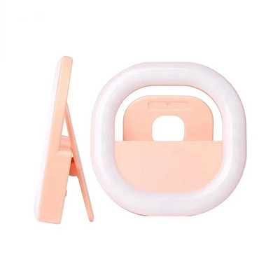 Inel de lumină LED pentru selfie de încărcare USB Lentile pentru telefon mobil Inel pentru lampă LED pentru selfie pentru iPhone Samsung Xiaomi Mini Telefoane Tabletă SelfieLight