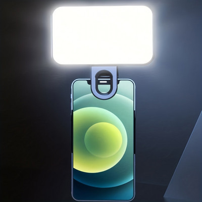 Преносим телефон Запълваща светлина LED запълваща светлина за селфи Акумулаторна 3 режима Регулируема яркост Телефон Лаптоп Таблет Среща Грим