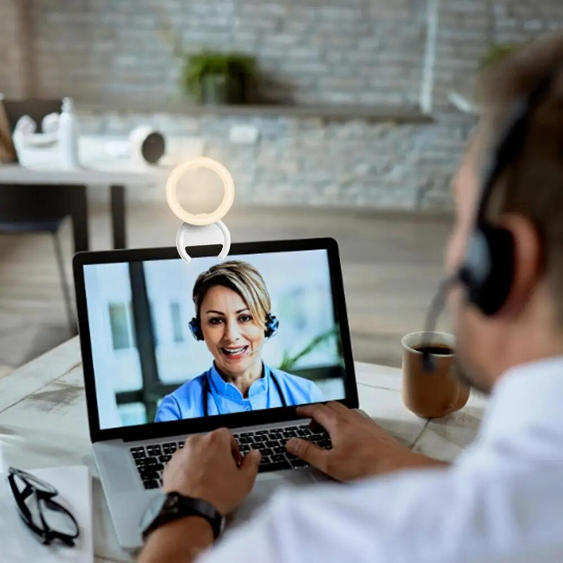 Pašbildes gredzena gaisma par 180° pagriežama, elastīga 40 LED pašbildes aizpildīšanas gaisma ar fiksētu klipsi grima tiešraidei