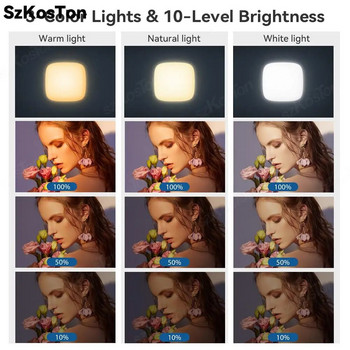 Επαναφορτιζόμενο μαλακό φως selfie για κάμερα τηλεφώνου φορητό φορητό υπολογιστή 1000 mAh Φορητό κλιπ LED τηλεφώνου για συνέδριο μακιγιάζ Vlog TikTok