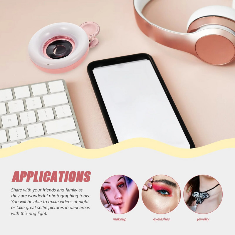 1 Fill Light kosmētikas komplekts Fill Light video apgaismojums juvelierizstrādājumu nagiem