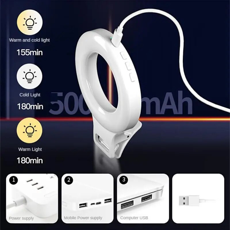 Led prijenosno foto prstenasto svjetlo Mini Live Pocket mobilni telefon Svjetlo za kameru Anchor Beauty Selfie svjetla Hladno toplo svjetlo