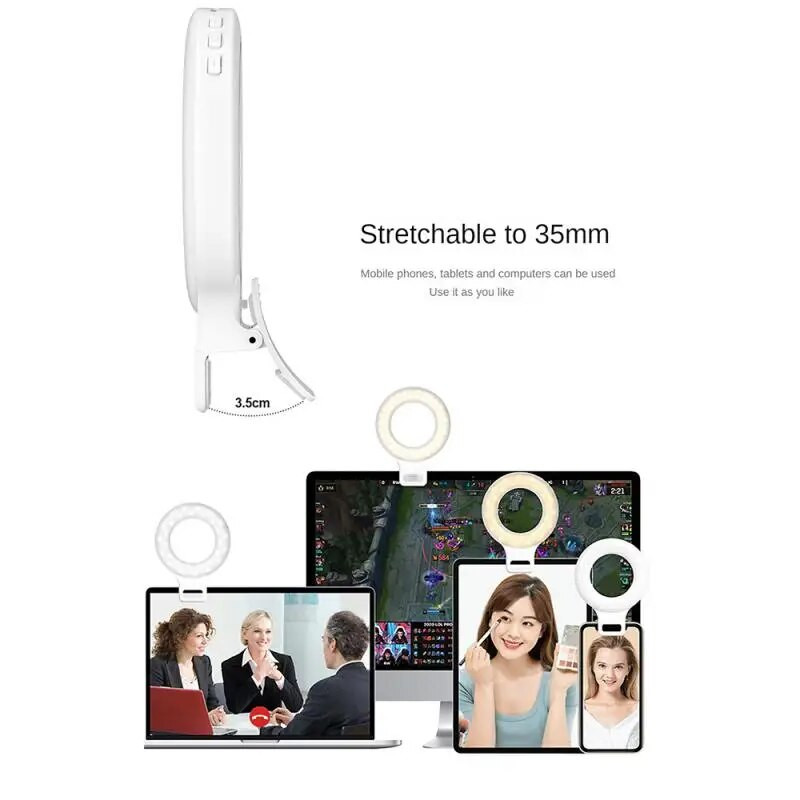 Led prijenosno foto prstenasto svjetlo Mini Live Pocket mobilni telefon Svjetlo za kameru Anchor Beauty Selfie svjetla Hladno toplo svjetlo