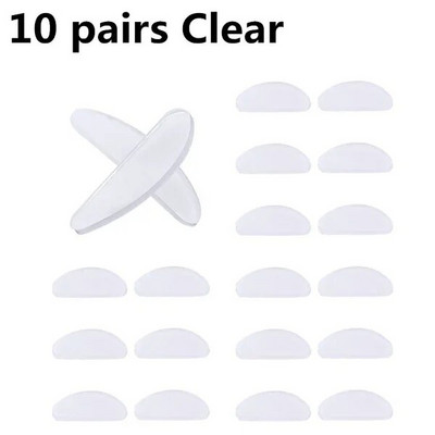 10/20 buc Tampoane pentru nas pentru ochelari Tampoane pentru nas din silicon adezive Tampoane pentru nas transparente anti-alunecare pentru ochelari Ochelari Accesorii pentru ochelari