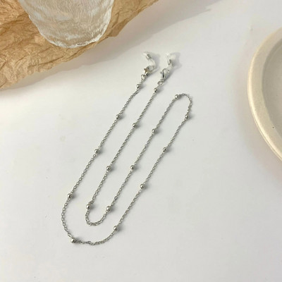 JWER Fashion Woman saulesbriļļu ķēde cilindru lodīšu ķēde pret krišanu brilles brilles auklas kaklarota masku ķēde sievietēm dāvanas