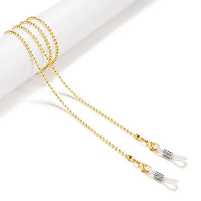 JWER Fashion Woman saulesbriļļu ķēde cilindru lodīšu ķēde pret krišanu brilles brilles auklas kaklarota masku ķēde sievietēm dāvanas