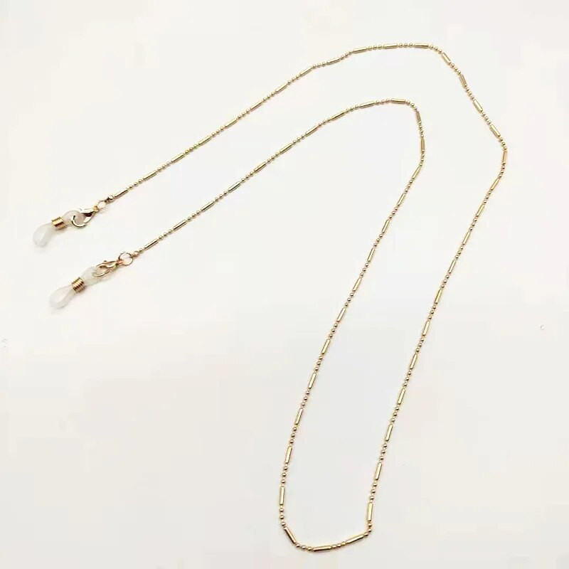 JWER Fashion Woman saulesbriļļu ķēde cilindru lodīšu ķēde pret krišanu brilles brilles auklas kaklarota masku ķēde sievietēm dāvanas