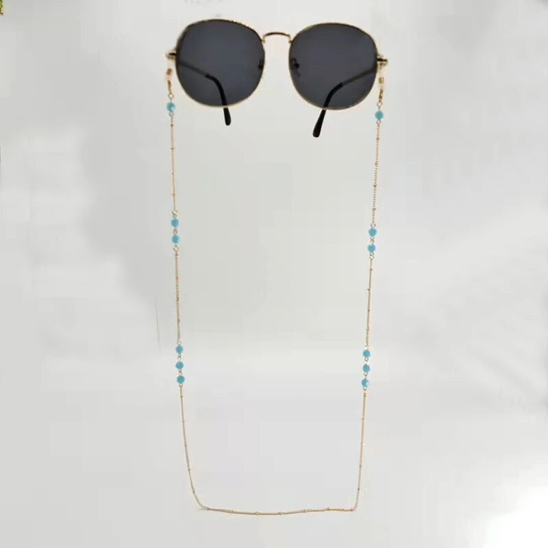 Lanac za naočale Držač naočala Šarene kristalne perle Šarm Remen za držač sunčanih naočala Ženska ogrlica Narukvica Dodaci