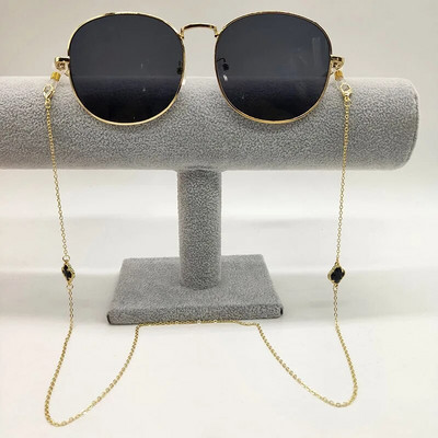 Brilles Ķēdes Pērlītes Kristāla Četru Lapu Šarms Briļļu turētājs Siksniņas Saulesbrilles Stiprinājums Sieviešu Kakla Maska Piekaramā Virve