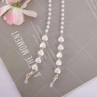 Bohēmijas kristāla pērlīšu briļļu ķēdes štropes Sejas maska ķēdes turētājs briļļu virve Saulesbrilles auklas kakla siksna dāvana sievietēm