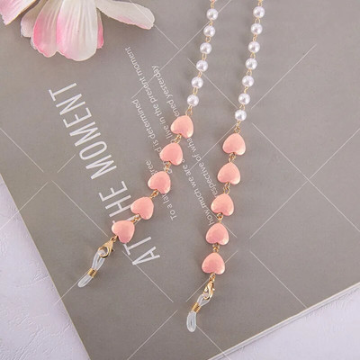 Bohēmijas kristāla pērlīšu briļļu ķēdes štropes Sejas maska ķēdes turētājs briļļu virve Saulesbrilles auklas kakla siksna dāvana sievietēm