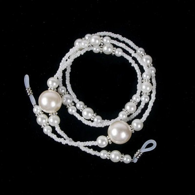 1kom novopristigli modni biserni kožni lanac za naočale Trendovski luksuzni zlatno-srebrni držač za naočale Trake za vrpcu Lanac oko vrata