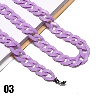 Jaunas akrila saulesbrilles ķēdes brilles ķēdes siksnas Kaklarota kuplas štropes kakla brilles turētājs aukla sejas masku ķēdes virve