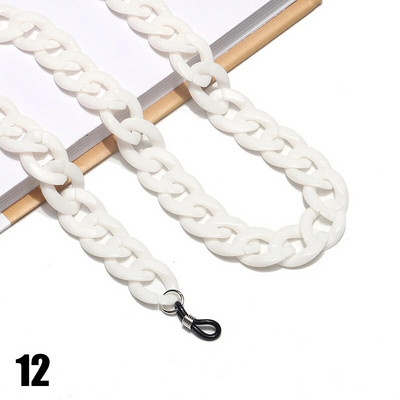 Jaunas akrila saulesbrilles ķēdes brilles ķēdes siksnas Kaklarota kuplas štropes kakla brilles turētājs aukla sejas masku ķēdes virve