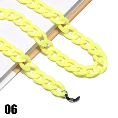 Jaunas akrila saulesbrilles ķēdes brilles ķēdes siksnas Kaklarota kuplas štropes kakla brilles turētājs aukla sejas masku ķēdes virve