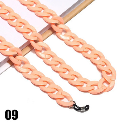 Jaunas akrila saulesbrilles ķēdes brilles ķēdes siksnas Kaklarota kuplas štropes kakla brilles turētājs aukla sejas masku ķēdes virve