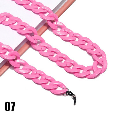 Jaunas akrila saulesbrilles ķēdes brilles ķēdes siksnas Kaklarota kuplas štropes kakla brilles turētājs aukla sejas masku ķēdes virve