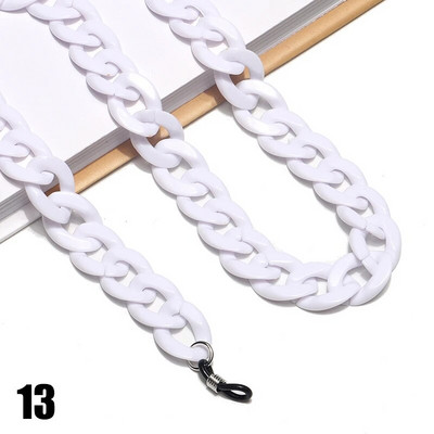 Jaunas akrila saulesbrilles ķēdes brilles ķēdes siksnas Kaklarota kuplas štropes kakla brilles turētājs aukla sejas masku ķēdes virve