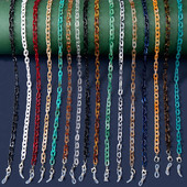 Bohemia Amber Acrylic Glasses Chain Women Leopard Resin Largand Chain για γυαλιά ηλίου Hold Straps Κορδόνια Αξεσουάρ