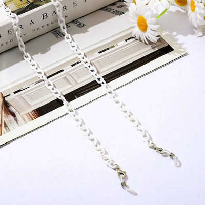 Bohemia Amber Acrylic Glasses Chain Women Leopard Resin Largand Chain για γυαλιά ηλίου Hold Straps Κορδόνια Αξεσουάρ