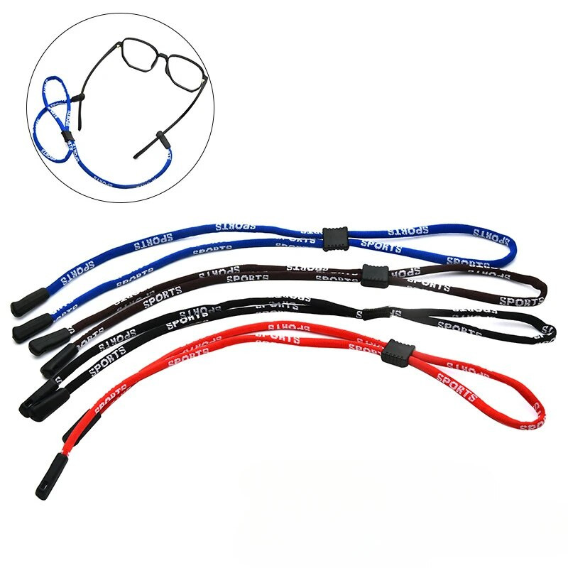 Neslīdošas brilles Brilles Virve Virve Ķēdīte Krāsaina virve Stikla turētājs Dekorēt Brilles Ķēde Sievietēm Vīrieti Unisex virves aukla