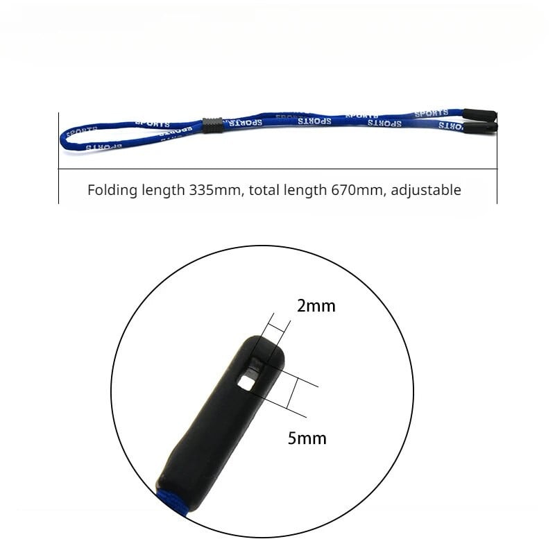 Neslīdošas brilles Brilles Virve Virve Ķēdīte Krāsaina virve Stikla turētājs Dekorēt Brilles Ķēde Sievietēm Vīrieti Unisex virves aukla