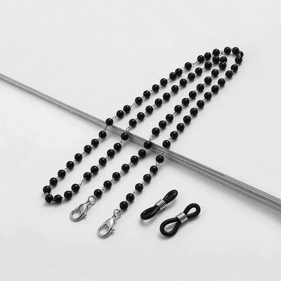 Lanț de ochelari de lectură de modă Ochelari de perle cu flori de frânghie Mască pentru ochelari anti-pierdere Snur Ochelari de soare pentru femei Lanț de ochelari