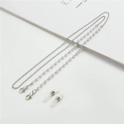 Lanț de ochelari de lectură de modă Ochelari de perle cu flori de frânghie Mască pentru ochelari anti-pierdere Snur Ochelari de soare pentru femei Lanț de ochelari