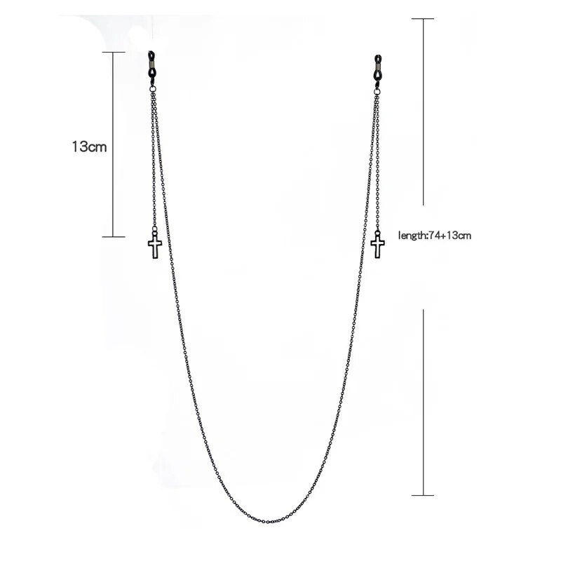 Ripats Päikeseprillid Ketid Risti Prillid Päikeseprillid Prillid Metallist Prillid Ketihoidja Juhtmepael Kaelakee Prillide Rihm
