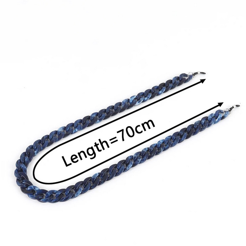 Akrylové retiazky na okuliare pre ženy, držiak na šnúrku na čítanie, retiazka na slnečné okuliare pre mužov, šnúrka na krk, retiazka na krk, popruh na lano, trend