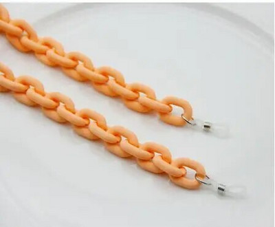 Uus mood Matte kommivärvi akrüülprillid kett päikeseprillid rihmapaelad šikid prillid naiste mehed kaelaketid hoidiku nöörid