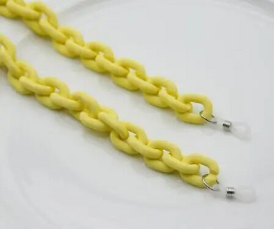 Uus mood Matte kommivärvi akrüülprillid kett päikeseprillid rihmapaelad šikid prillid naiste mehed kaelaketid hoidiku nöörid