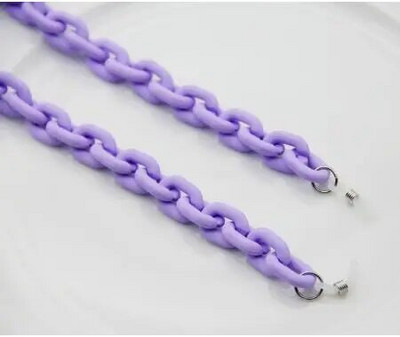 Uus mood Matte kommivärvi akrüülprillid kett päikeseprillid rihmapaelad šikid prillid naiste mehed kaelaketid hoidiku nöörid