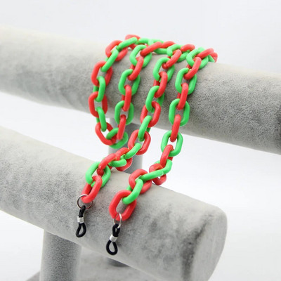 Uus mood Matte kommivärvi akrüülprillid kett päikeseprillid rihmapaelad šikid prillid naiste mehed kaelaketid hoidiku nöörid