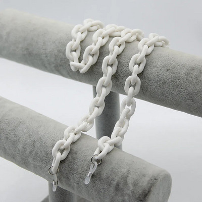 Uus mood Matte kommivärvi akrüülprillid kett päikeseprillid rihmapaelad šikid prillid naiste mehed kaelaketid hoidiku nöörid