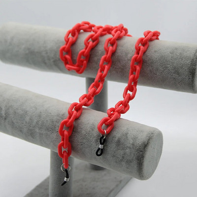 Uus mood Matte kommivärvi akrüülprillid kett päikeseprillid rihmapaelad šikid prillid naiste mehed kaelaketid hoidiku nöörid