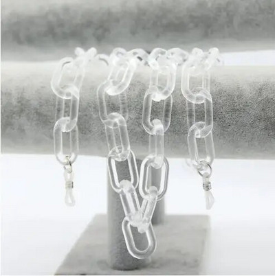 Uus mood Matte kommivärvi akrüülprillid kett päikeseprillid rihmapaelad šikid prillid naiste mehed kaelaketid hoidiku nöörid