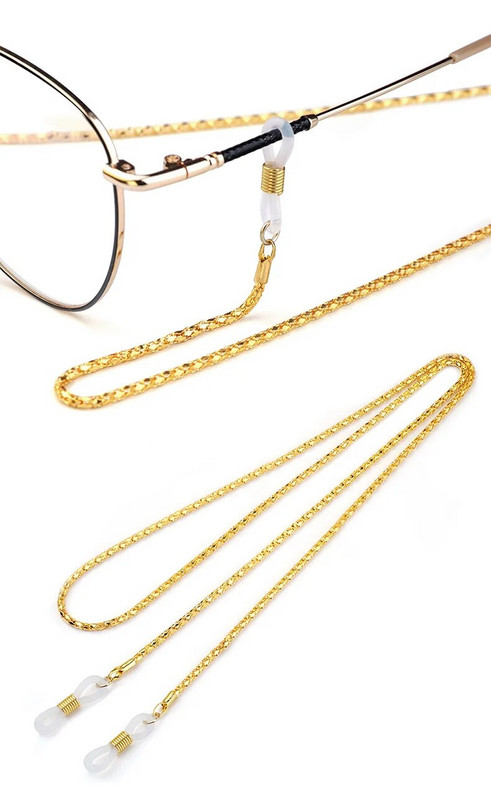 Lanac za sunčane naočale Metalna traka za naočale s kopčom Remen za naočale za žene Modni dodaci za naočale Kabel za masku objesite na vrat