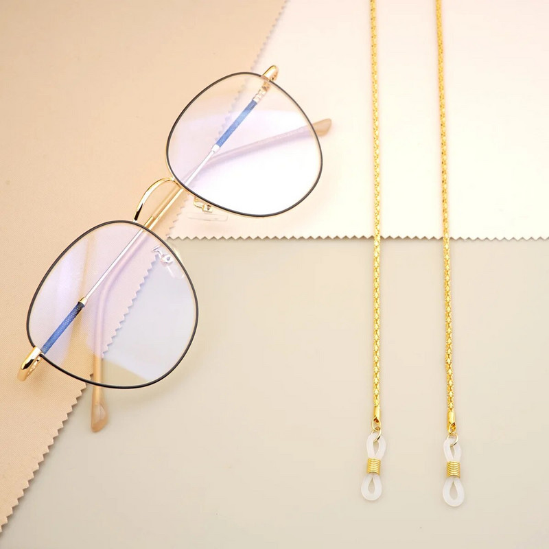 Lanac za sunčane naočale Metalna traka za naočale s kopčom Remen za naočale za žene Modni dodaci za naočale Kabel za masku objesite na vrat
