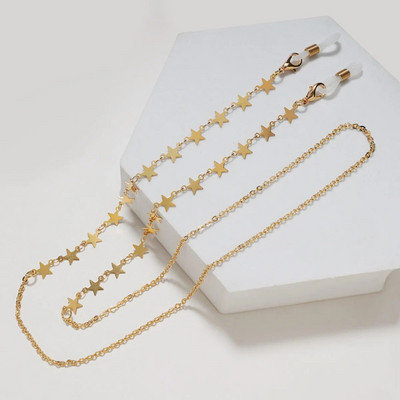 Jauna modes Bohemia Brilles Ķēdes Jauki Saulesbrilles Virves Zila Evil Eye Maska Vads Zelta Krāsa Metāla Briļļu Siksnas Rotaslietas