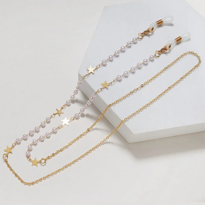 Jauna modes Bohemia Brilles Ķēdes Jauki Saulesbrilles Virves Zila Evil Eye Maska Vads Zelta Krāsa Metāla Briļļu Siksnas Rotaslietas