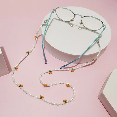 Saulesbrilles Maskēšanas Ķēdes Masku Ķēdes Ķiršu Briļļu Ķēdītes Sievietēm Retro Metāla Saulesbrilles Virves Briļļu auklas Turētājs