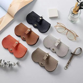 Jauna saulesbriļļu soma Pārnēsājams briļļu futrālis Saulesbrilles aizsargapvalks Cute Eyewear Clip Sieviešu minimālisma briļļu soma