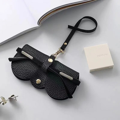 Jauna saulesbriļļu soma Pārnēsājams briļļu futrālis Saulesbrilles aizsargapvalks Cute Eyewear Clip Sieviešu minimālisma briļļu soma