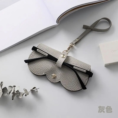 Jauna saulesbriļļu soma Pārnēsājams briļļu futrālis Saulesbrilles aizsargapvalks Cute Eyewear Clip Sieviešu minimālisma briļļu soma