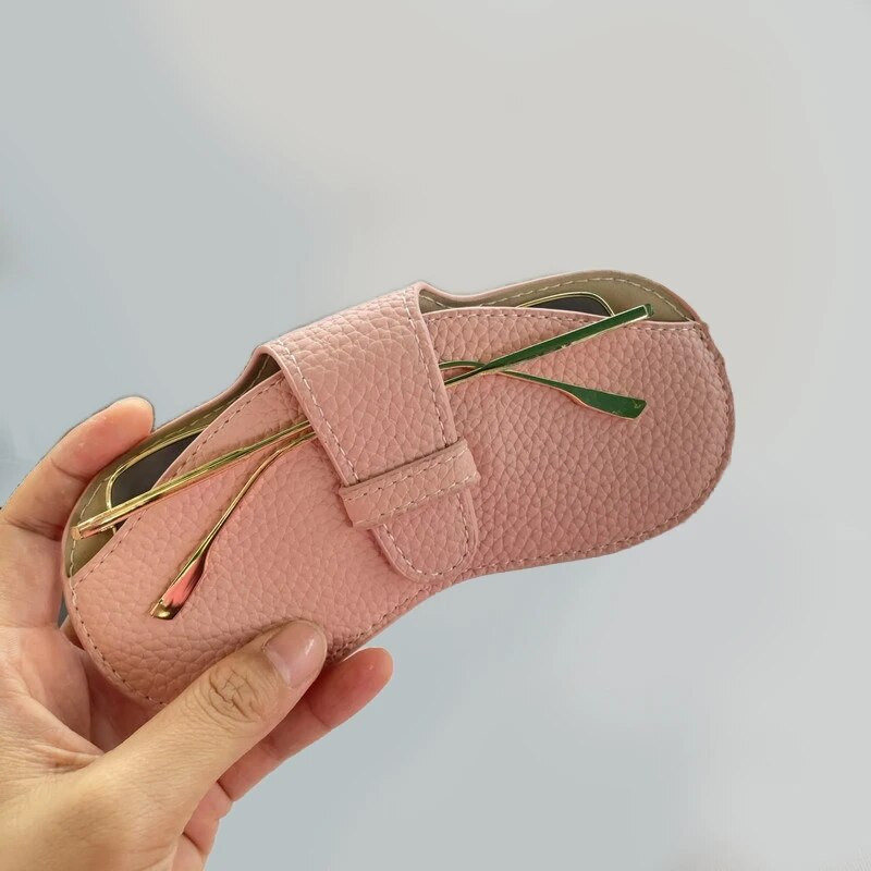 Θήκη γυαλιών Γυναικεία δερμάτινη μαλακή θήκη γυαλιών Τσάντα μόδας φορητό κουτί γυαλιών ηλίου Τσάντα αξεσουάρ Θήκη γυαλιών Γυαλιά ηλίου κουτί